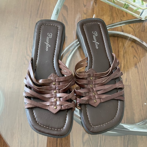 Ladies Passofino leather sandals - Picture 1 of 3